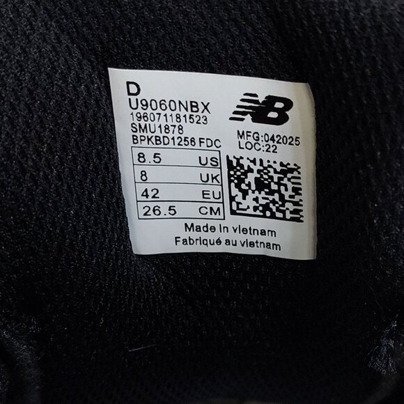 New Balance 9060 Men 8.5 U9060NBX 2025  Mesh/Leather Upper ABZORB / SBS Midsole main image 14